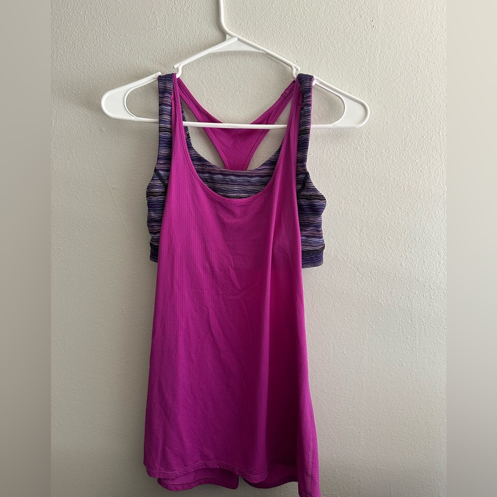 Lululemon Athletica Sport
Support Tank Sportbra
Purple Iridescent Multi
Logo